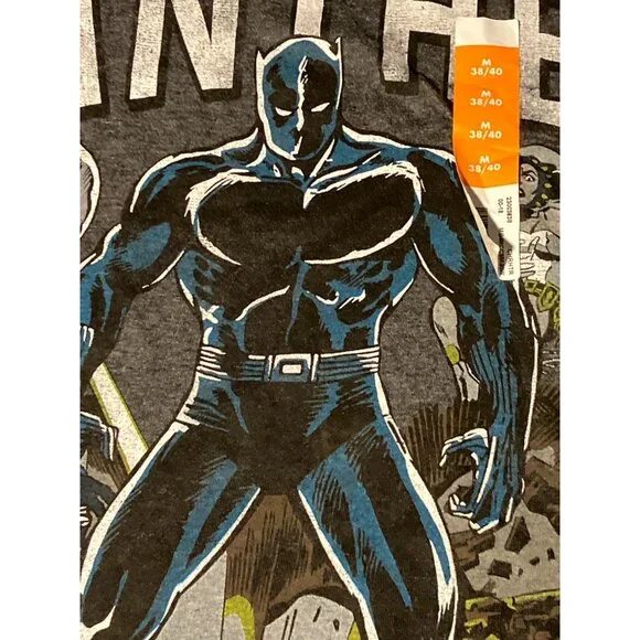 Marvel Comics The Black Panther Grey T-shirt Men’s Size M - Picture 4 of 7
